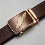 Wholesale Feather Pattern Ratchet Belt for Premium Corporate Gifts - Model DC8671 - Image 3