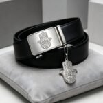 Custom Hamsa Religious Clubs Belts Bulk - Mens Automatic Buckle Wholesale DC8667 - Image 7