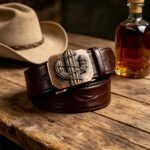 [Wholesale] Western Cactus Leather Belt – Custom Logo Gift Buckle, Creative Promo DC86128 - Image 2