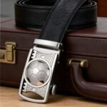 Wholesale DC-86112 Soccer Pattern Men's Ratchet Belt - Sports Theme Automatic Belt - Image 3