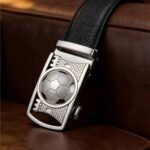 Wholesale DC-86112 Soccer Pattern Men's Ratchet Belt - Sports Theme Automatic Belt - Image 7
