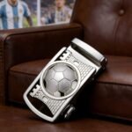 Wholesale DC-86112 Soccer Pattern Men's Ratchet Belt - Sports Theme Automatic Belt - Image 8