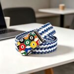 Wholesale Custom Billiards Pattern Braided Belt - Premium Metal Pool Ball Buckle for Sports Clubs DC86136 - Image 2