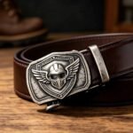 DC-86123 Wholesale Custom Motorbike Belt Buckles - Heavy Metal winged Helmet Design | Bulk Club & Group Orders - Image 7