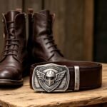 DC-86123 Wholesale Custom Motorbike Belt Buckles - Heavy Metal winged Helmet Design | Bulk Club & Group Orders - Image 3