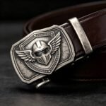 DC-86123 Wholesale Custom Motorbike Belt Buckles - Heavy Metal winged Helmet Design | Bulk Club & Group Orders - Image 5