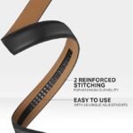 Wholesale Men's Genuine Leather Ratchet Belt - DC-8695 Automatic Buckle - Image 9