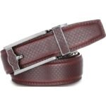 Wholesale Men's Diamond Pattern Automatic Belt 86102 - Premium Leather Ratchet Dress Belt Supplier - Image 8