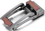 Wholesale Men's Diamond Pattern Automatic Belt 86102 - Premium Leather Ratchet Dress Belt Supplier - Image 4