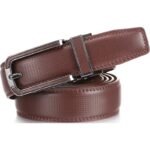 Wholesale Men's Automatic Belt with Imitation Pin Buckle, Minimalist Faux Leather Ratchet Belt Bulk - Style 86103 - Image 3
