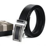 Wholesale Business Men's Ratchet Belt Genuine Leather Automatic Buckle - DC8684 - Image 2