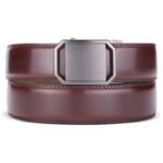 Wholesale Men's Automatic Ratchet Belt with Gunmetal Brushed Octagonal Buckle - DC8697 - Image 3