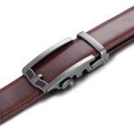 Wholesale Men's Leather Ratchet Belt - Minimalist Sliding Buckle | Bonitogo DC8693 - Image 5
