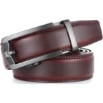 Wholesale Men's Leather Ratchet Belt - Minimalist Sliding Buckle | Bonitogo DC8693 - Image 6