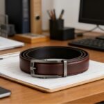 Wholesale Men's Leather Ratchet Belt - Minimalist Sliding Buckle | Bonitogo DC8693 - Image 10