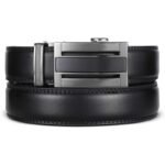 Wholesale Men's Ratchet Belt Genuine Leather - DC 8698 Premium Automatic Buckle Mechanical Belts Bulk Supplier - Image 2