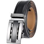 Wholesale Men's Ratchet Belt Genuine Leather - DC 8698 Premium Automatic Buckle Mechanical Belts Bulk Supplier - Image 5