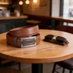 Wholesale Men's Ratchet Belt Genuine Leather - DC 8698 Premium Automatic Buckle Mechanical Belts Bulk Supplier - Image 4