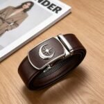 [Wholesale] Star & Moon Automatic Belt – Black Matte Ratchet Buckle, Premium Leather Style DC8678 - Image 7