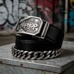 [Wholesale] Hip-Hop Fashion Belt – Heavy Duty Vintage Buckle, Leather Ratchet Strap DC86126 - Image 2