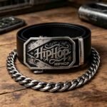 [Wholesale] Hip-Hop Fashion Belt – Heavy Duty Vintage Buckle, Leather Ratchet Strap DC86126 - Image 4