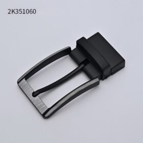 Stylish Men's 3.5mm Rotating Pin Buckle with Swivel End Clip (Reversible Belt)350354