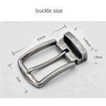 Wholesale minimalist and stylish men's pin-buckle leather belt head (3.5cm width)35350 - Image 2